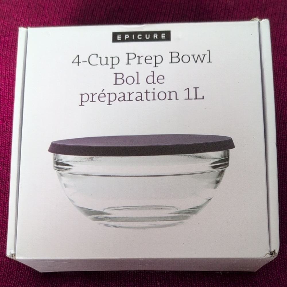 Epicure 4-Cup Prep Bowl with Lid